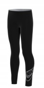 Nike legginsy dziecięce długie klasyczne bawełna czarny rozmiar 128