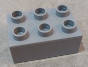 LEGO Duplo klocek 2x3 szary