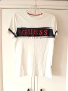 Guess 34XS biała bluzka damska koszulka z krótkim rękawem biały t-shirt 