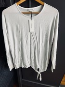 Bluzka biała z wiązaniem Calvin Klein S