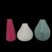 Tchibo komplet 3 sztuki Wazony dekoracyjne kolorowe metalowe