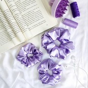 Scrunchie satynowa - gumka do włosów - rozmiar L