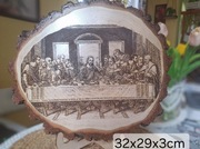 Obraz wypalany w drewnie/Ostatnia wieczerza 