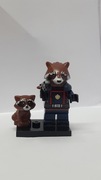 KLOCKI ROCKET RACOON + mini RACOON STRAŻNICY GALAKTYKI AVENGERS Marvel