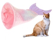 Legowisko szeleszczący domek dla kota ogon syreny