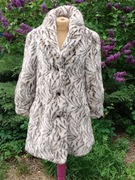 Sztuczne futro z miśka biało czarne grube rozmiar M/L firma MC