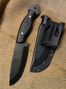 Alfa Czarny Dąb Nóż Ręcznie Robiony Bushcraft