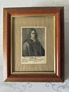 Antyczny Miedzioryt Portret Franciscus Junius Embdensis XVII Wiek Grafika