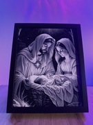 Obrazo-lampka Święty obraz podświetlany jak lampka piękny