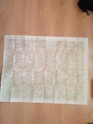 Wojskowe Mapy Belgii 1933 r.. - oryginał.- 7 egz.