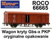 GLEDZIU KOLEJKA WAGON TOWAROWY Gbs-x ROCO 66665 PKP. Pasuje do Piko. Nowy.