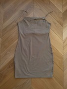 Beżowa krótka sukienka na ramiączkach Sinsay / S