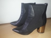 Botki czarne skórzane Eva Minge roz. 38