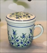 Kubek ceramiczny do parzenia ziół ceramika Z.C. Bolesławiec