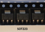 TS1117BCW25 RPG stabilizator napięcia; LDO,liniowy,nieregulowany; 2,5V; 1A