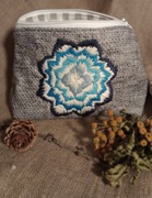 kosmetyczka haftowana mała - handmade - 5