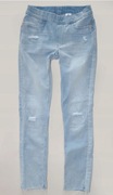DENIM JEANS SPODNIE JASNE RURKI nowe 128 6-7