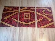 Obraz teryptyk 50x70 cm ręcznie malowany