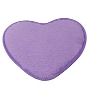 Dywanik łazienkowy fioletowe serce