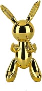 Figurka rzeżba królik ozdoba złota w kształcie balonu z żywicy 12cm
