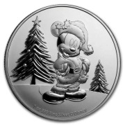 Srebrna moneta Niue Disney: Mickey Mouse Christmas 1oz 2019 Myszka Miki