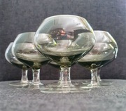 Kieliszki do koniaku likieru retro z czasów PRL vintage 6 sztuk