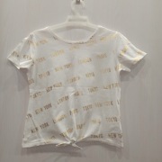 Krótki top dziewczęcy, krótka bluzka r.134/140