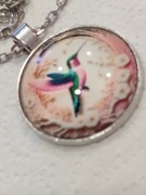 Łańcuszek z zawieszką MOTYW KOLIBER 