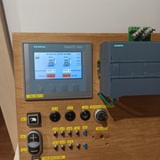 Sterownik + modul analogowy+panel+falownik + przyciski