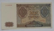 Banknot  100 zł    Polska 1941 r A 3406198 stan 2+/2