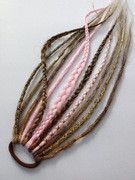 Dredy w gumce doczepy dredloki peruka warkoczyki zagęszczanie włosów treska