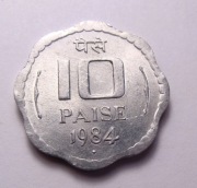 Indie 10 paisa 1984 Bombaj PIĘKNA!