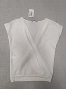 Nowa elegancka biała ecru kopertowa bluzka Quiosque 34