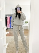 Dres szary komplet dresowy wygodne dresy S