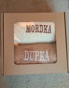Zestaw ręczników "Mordka dupka" 2x 100x50