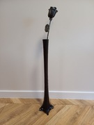 Dekoracja ozdobna-wazon szklany z dekoracyjną różą-komplet, wysokość 80 cm