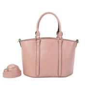 INES DELAURE Kuferek croco pastelowy róż A-188