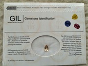 Morganit 100 % naturalny _ na złoty pierścionek  1.32 ct. _ Certyfikat GIL 