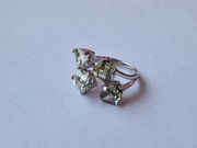 Srebrny pierścionek z cyrkoniami próba 925