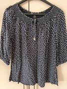 Granatowa bluzka w groszki rozmiar M