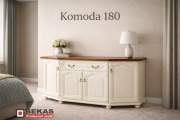 Stylowa Biała Komoda 180` Sypialnia Salon Jadalnia BEKAS Producent Mebli 