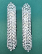 Kinkiety kryształowe glamour 34cm (2 szt.) + 4 żarówki LED G9