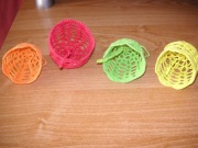 Bombka ozdoba  z PRL-u dzwon z sercem 4 sztuki