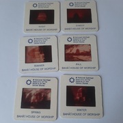 6 vintage slajdów Domu Modlitwy Baha'i w Wilmette, Illinois USA