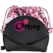 Różowy organizer worek do Obag MOON LIGHT kwiaty 2 kieszenie komin OMAY