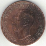 Wielka Brytania half penny 1/2 pensa 1949 - 25,4 mm - nr 4