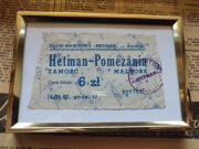 Bilet Hetman Zamość Pomezania Malbork 1997 piłka nożna vintage historia 