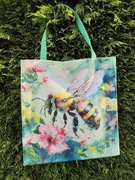 Torba wodoodporna z pszczołą. Rękodzieło!