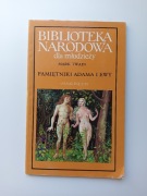 Mark Twain Pamiętniki Adama i Ewy BN Ossolineum