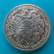 10 marek 1987 G Niemcy Traktaty Rzymskie Srebro 0,625 waga 15,5